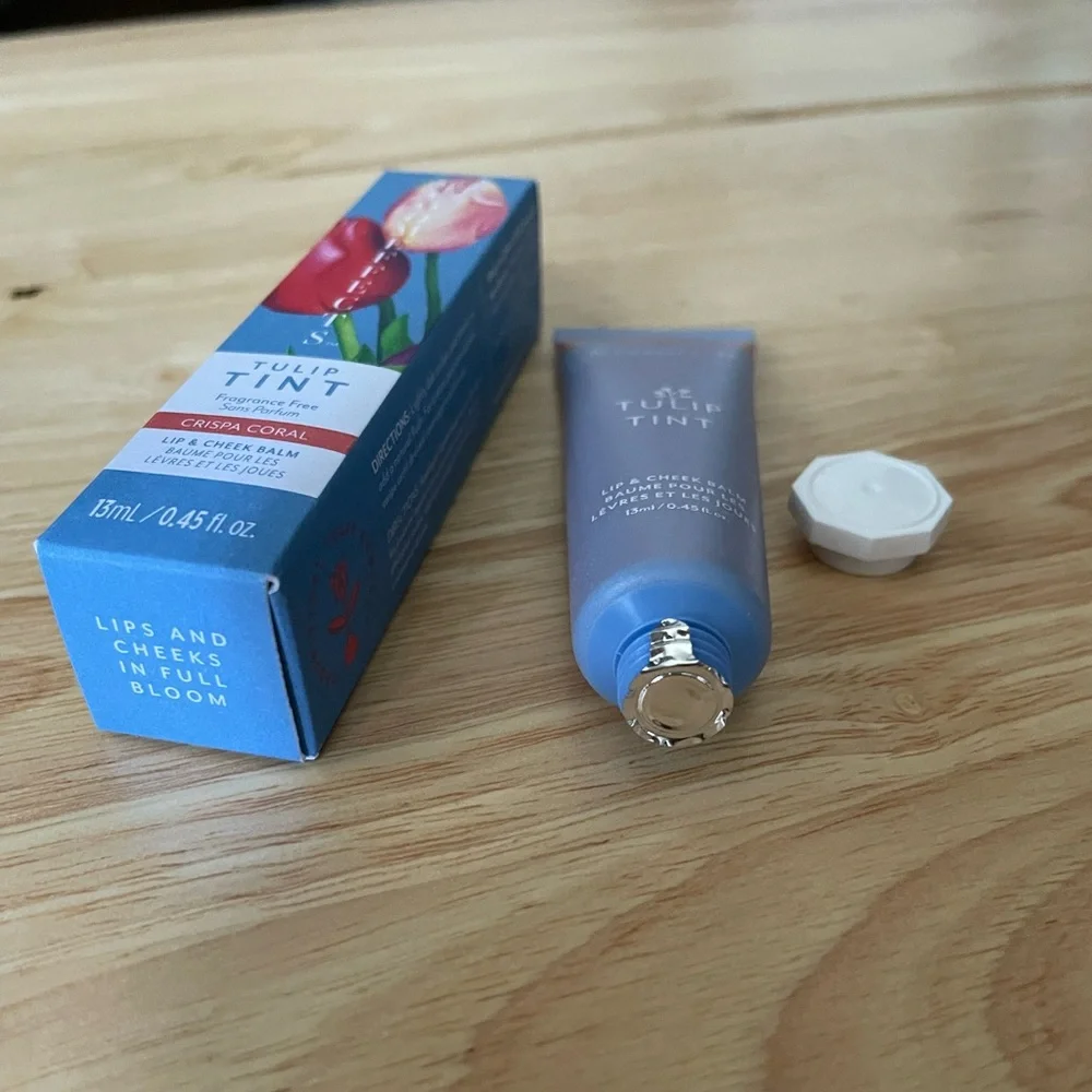 Bloom Effects Tulip Tint BLUSH & Lip Tint In Crispa Coral FULL SZ NEW!